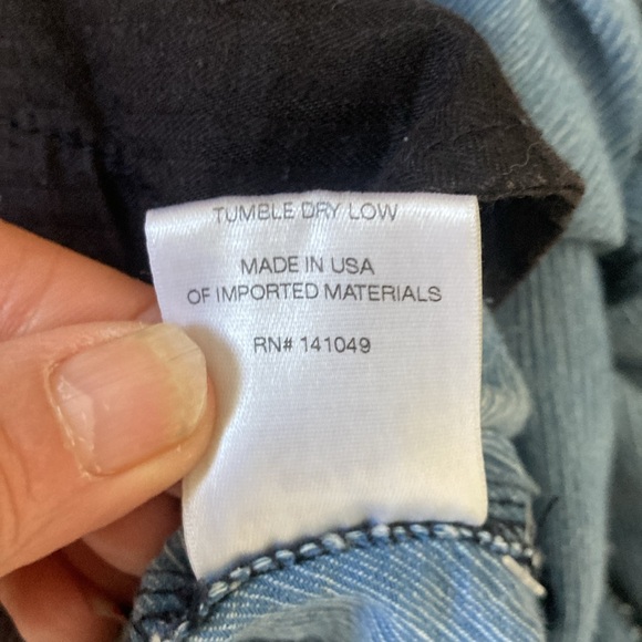 Free City NWOT Light Blue Chambray 100% Cotton Drawstring pants with pockets - Picture 5 of 6